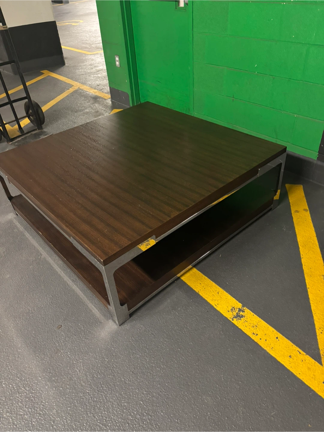 Wooden Coffee Table with Metal Frame - photo 4