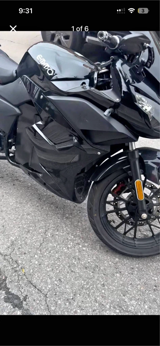 Black Emmo E-Bike Sport Motorcycle - photo 4