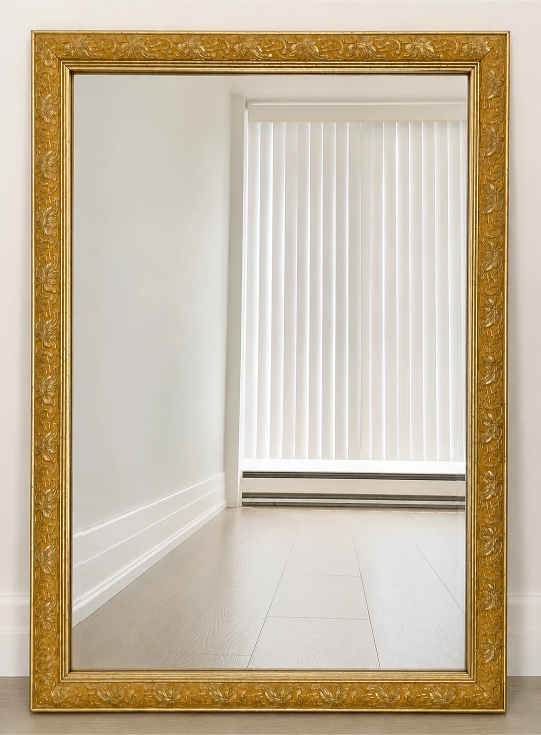 Adjustable Black Desk Lamp and gold framed mirror - photo 2