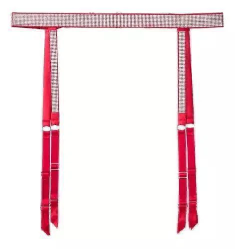 Victoria's Secret Red Rhinestone Garter Belt - photo 5
