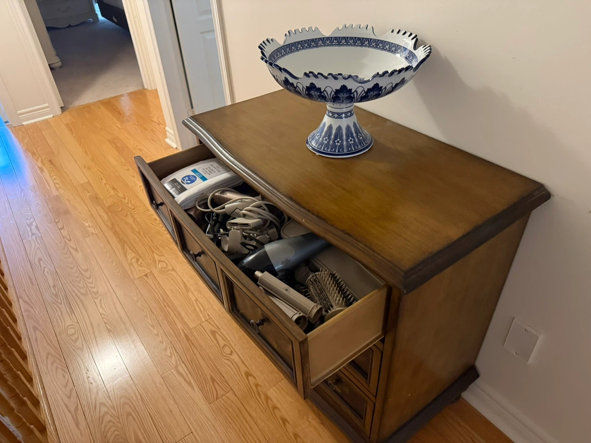 Wooden Hall Tree with Storage Bench and Coat Hooks