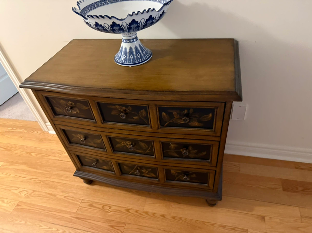 Wooden Hall Tree with Storage Bench and Coat Hooks - photo 2