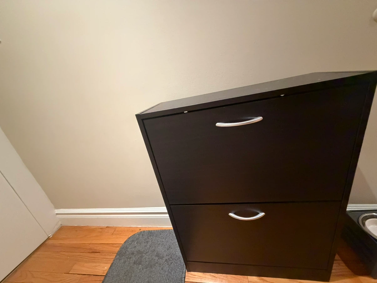 SoBuy Dark Brown 2-Tier Shoe Cabinet - photo 2