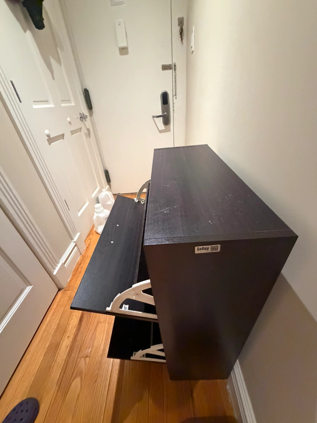 SoBuy Dark Brown 2-Tier Shoe Cabinet - photo 3