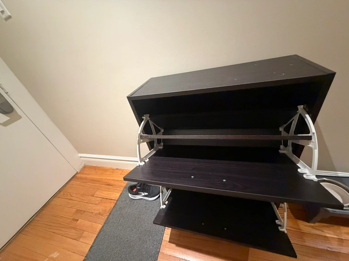 SoBuy Dark Brown 2-Tier Shoe Cabinet - photo 4
