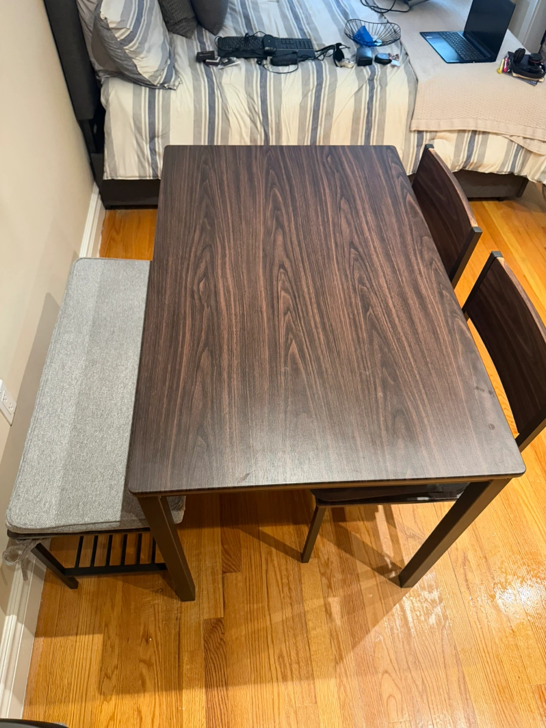 Dining Table Set with 2 Chairs and Bench - photo 2