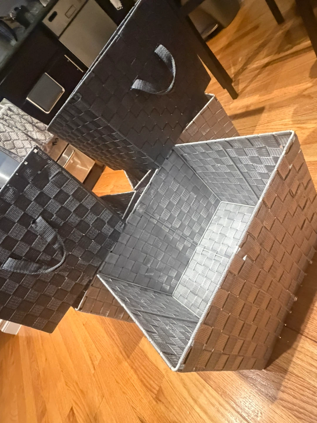 3 Storage Bins with Handles for 24 usd - photo 2