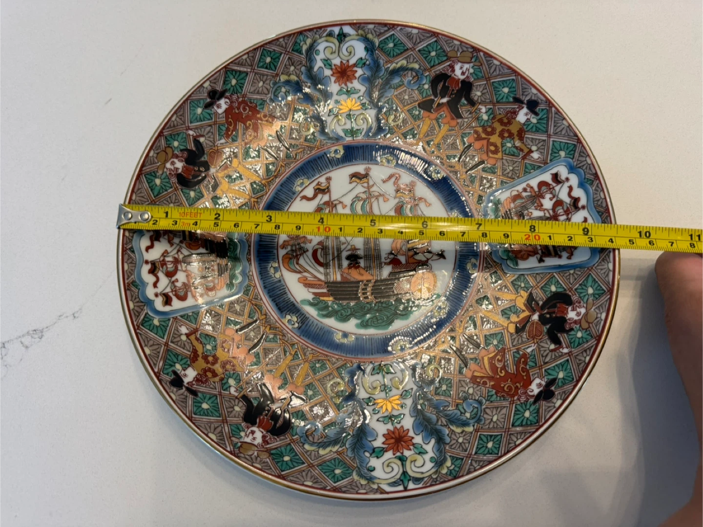 Vintage Arita five ships motif (五艘船) Plate - photo 5