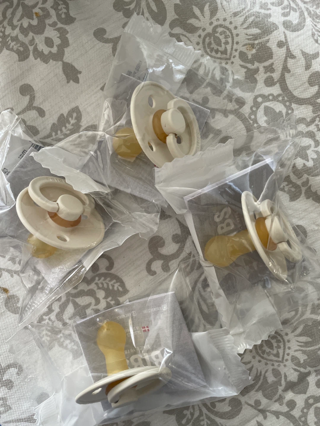 Bibs Pacifiers - Cream Colour
