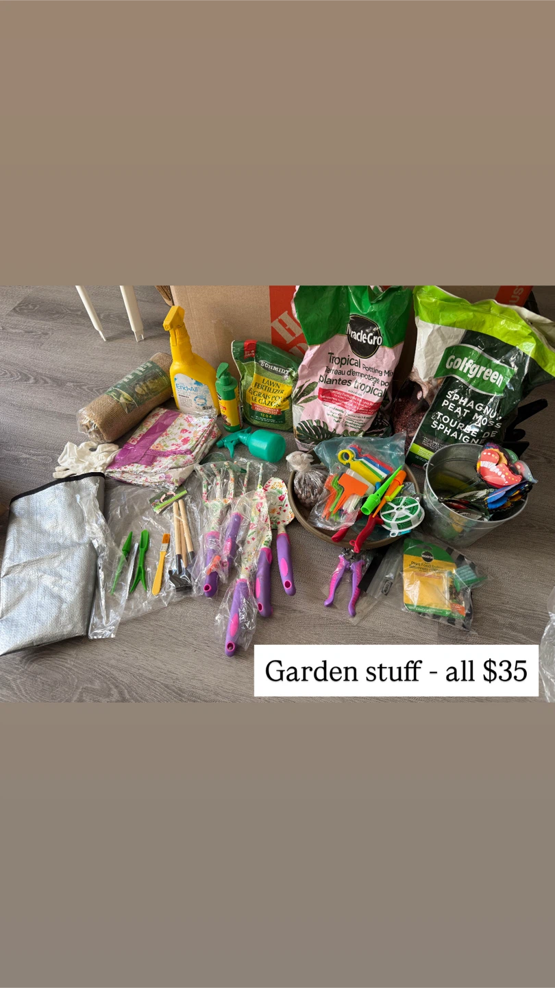 Assorted Garden Tools and Supplies