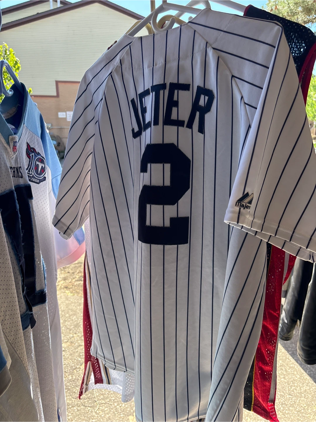 Majestic New York Yankees Derek Jeter #2 Baseball Jersey - photo 2