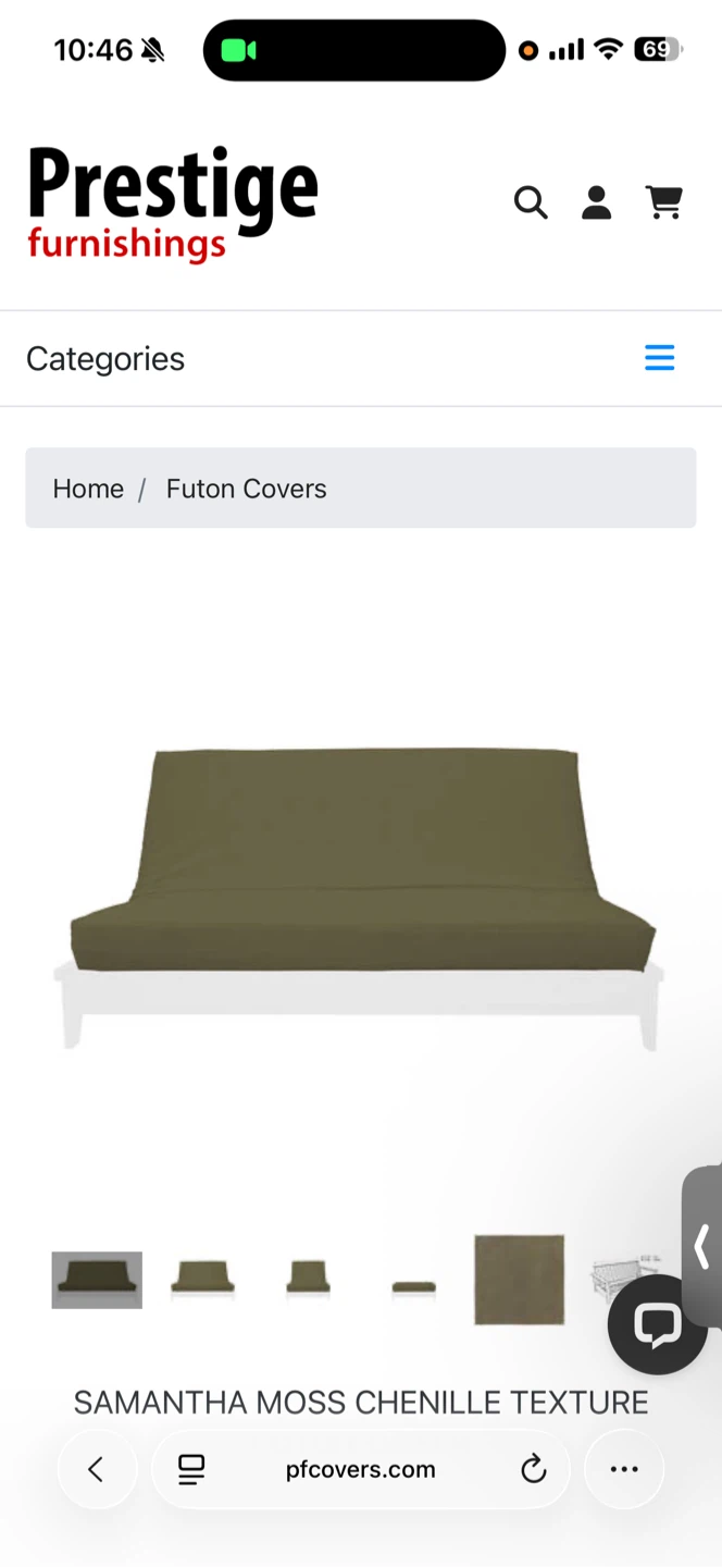Prestige Furnishings Futon and  Cover - photo 3