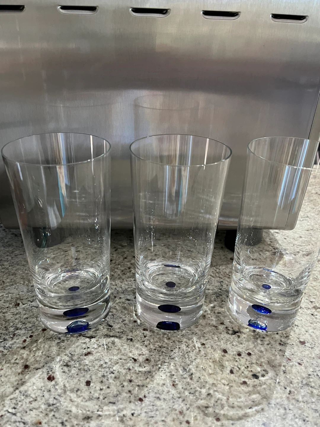 Set of 3 Orrefors glasses