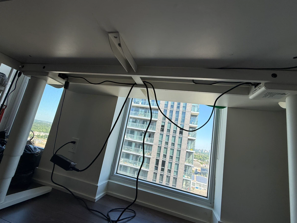 White Standing Desk (height adjustable ) - photo 4