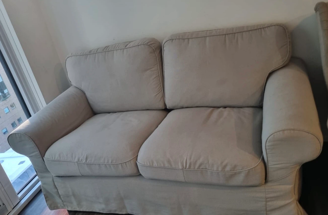 Beige Loveseat Sofa