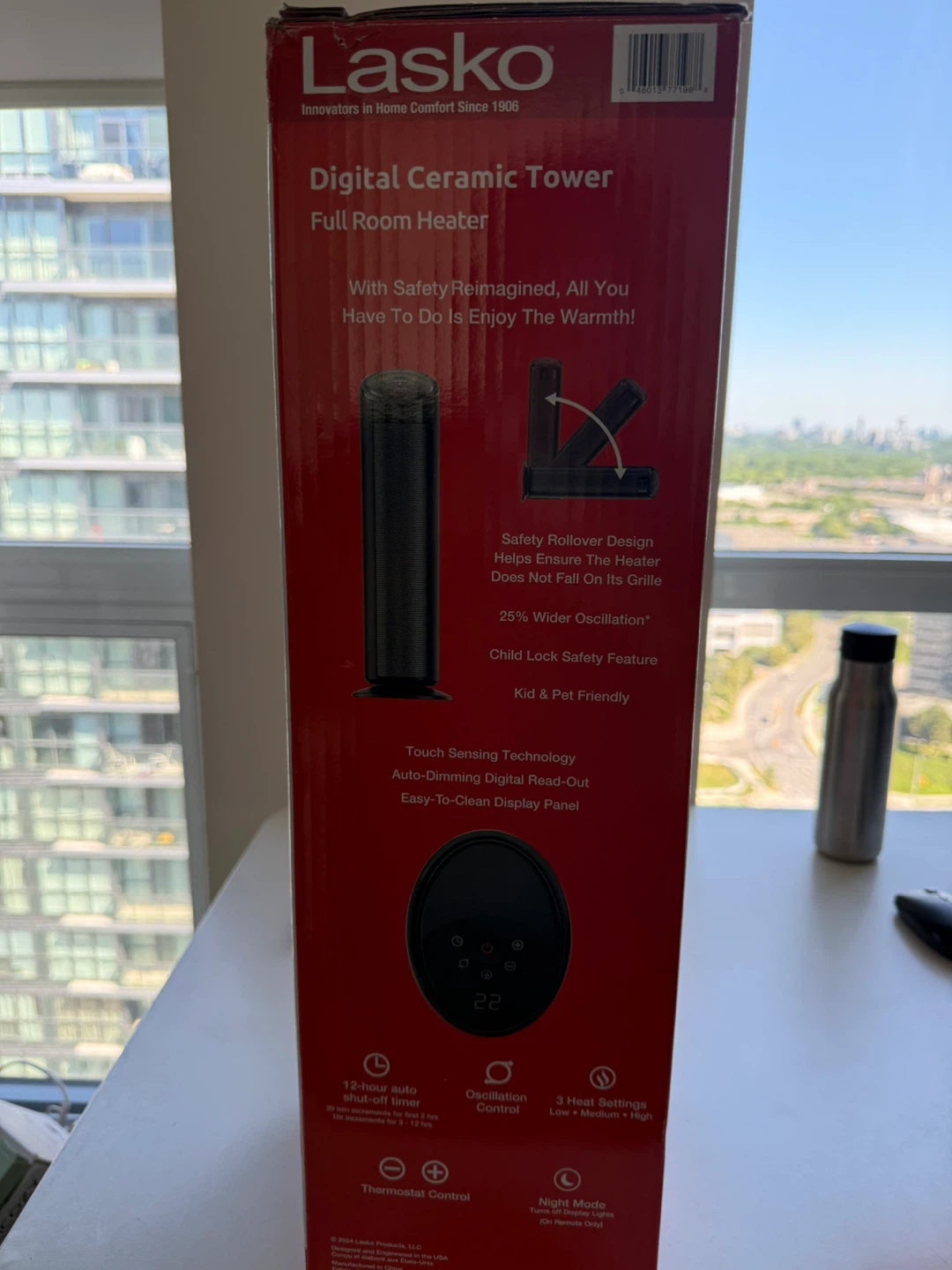 Lasko Digital Ceramic Tower Full Room Heater - photo 2