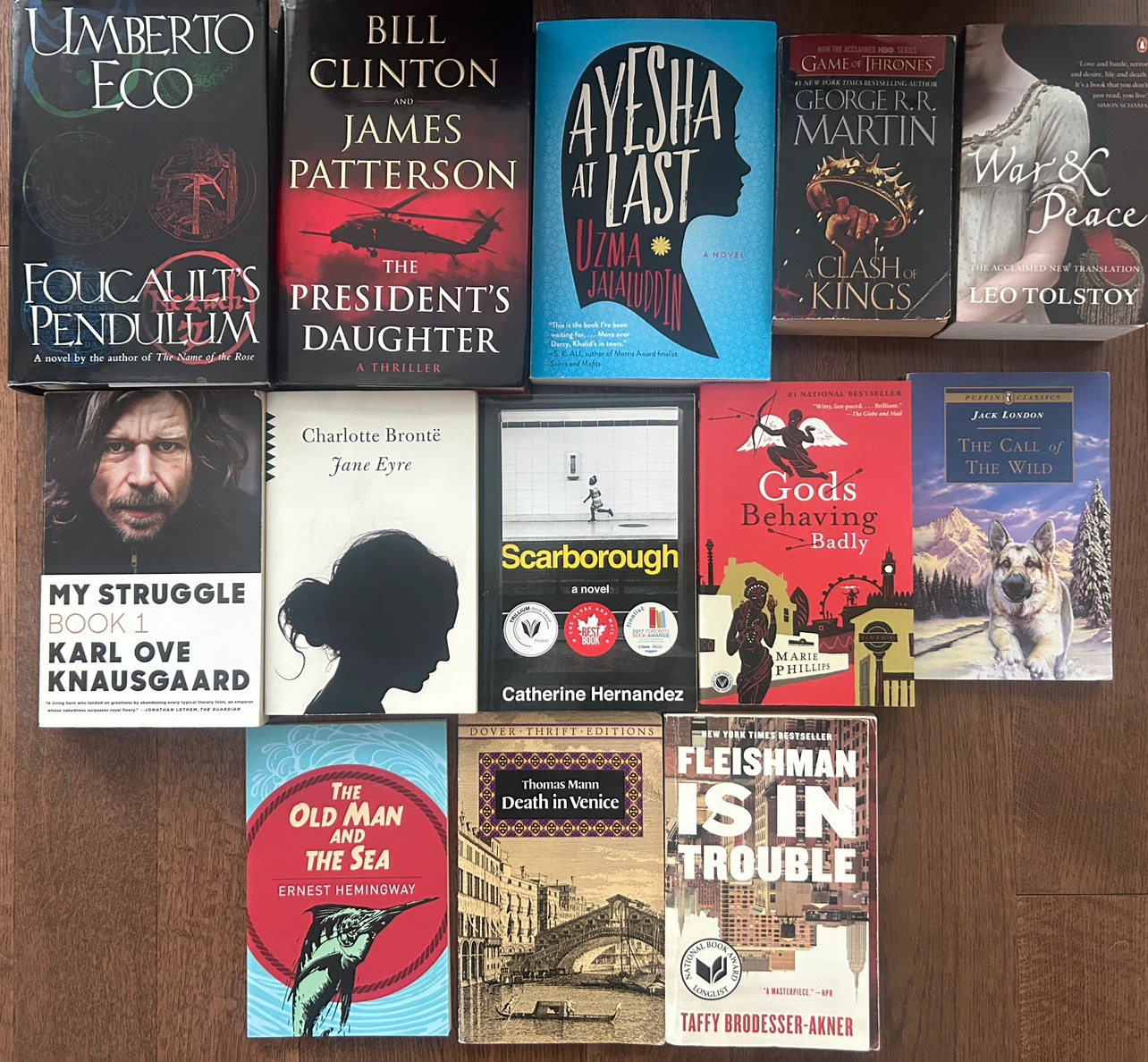 Assorted Novels - Jane Eyre, War & Peace, and More