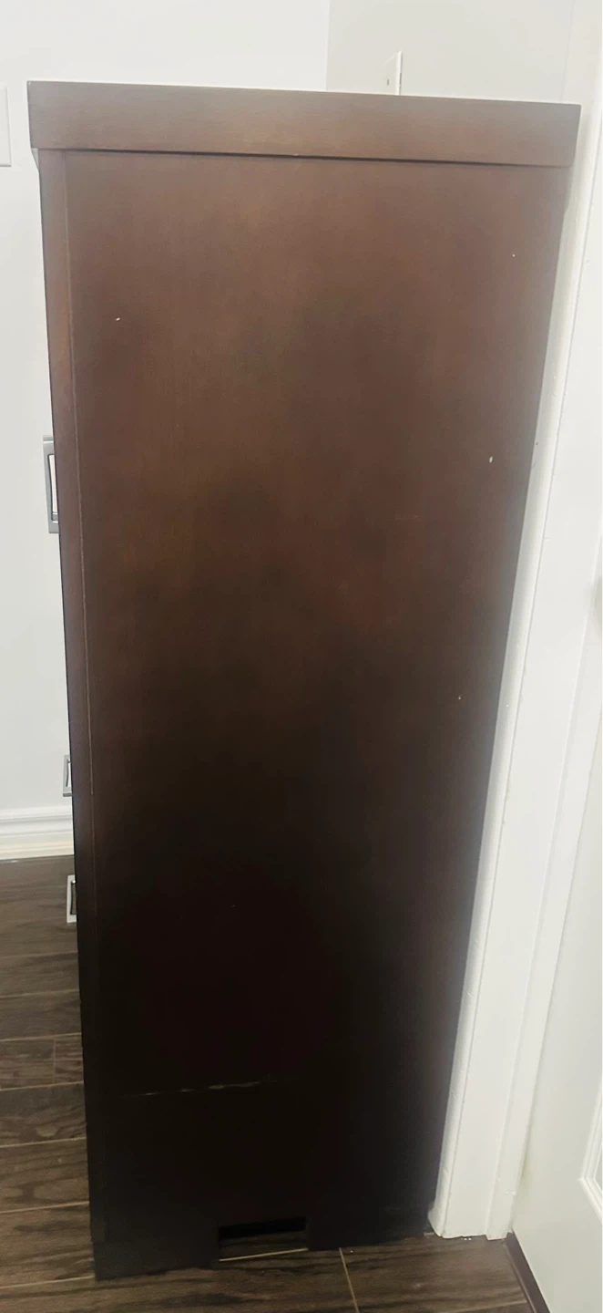 Dark Brown Armoire with Drawers - photo 5