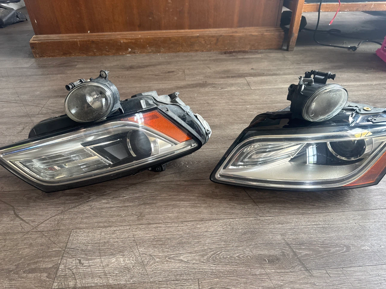 Pair of Car Headlights with Fog Lights