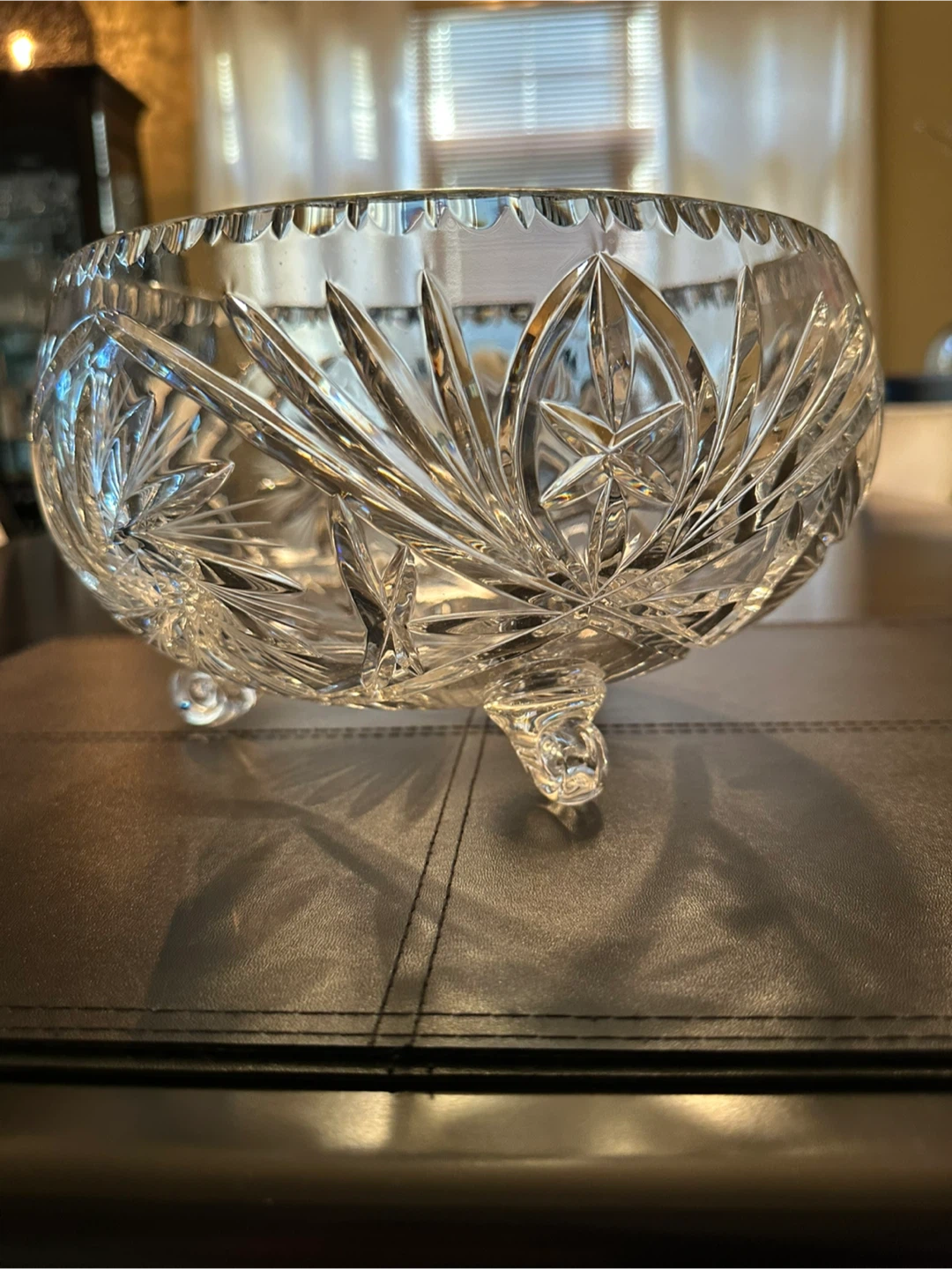 Pinwheel Crystal Footed Bowl - photo 2
