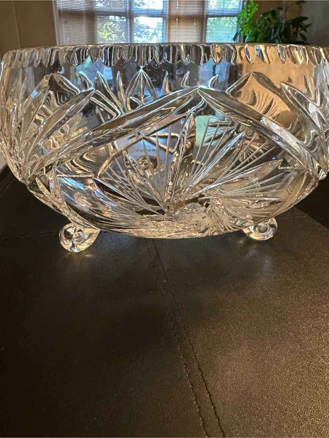 Pinwheel Crystal Footed Bowl - photo 3