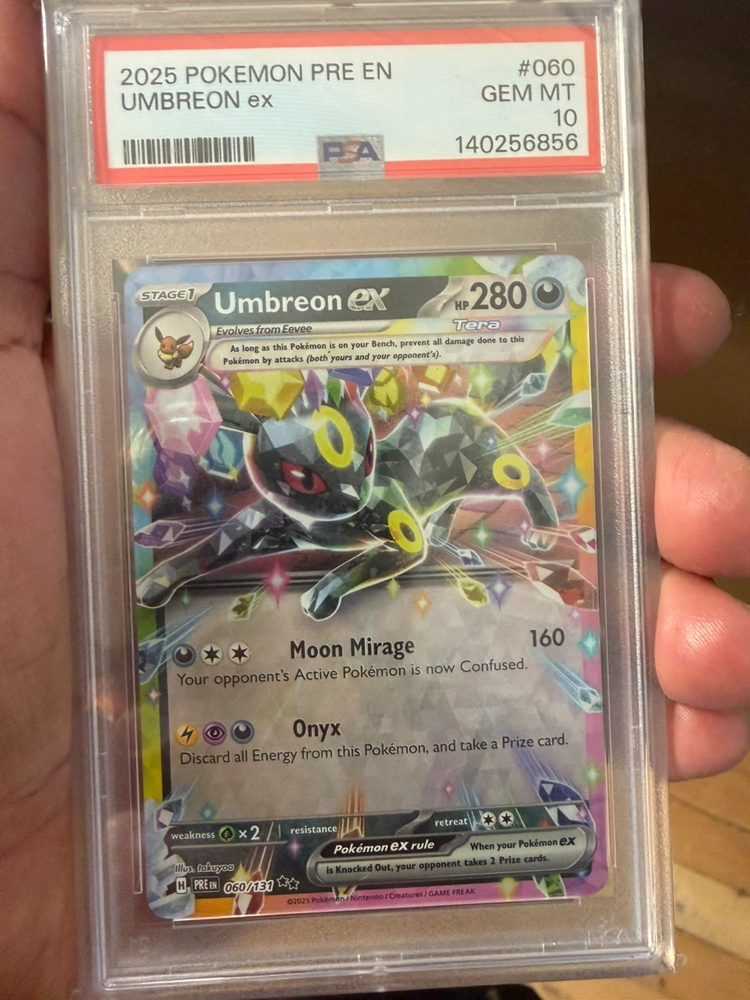 Umbreon ex Trading Card PSA 10