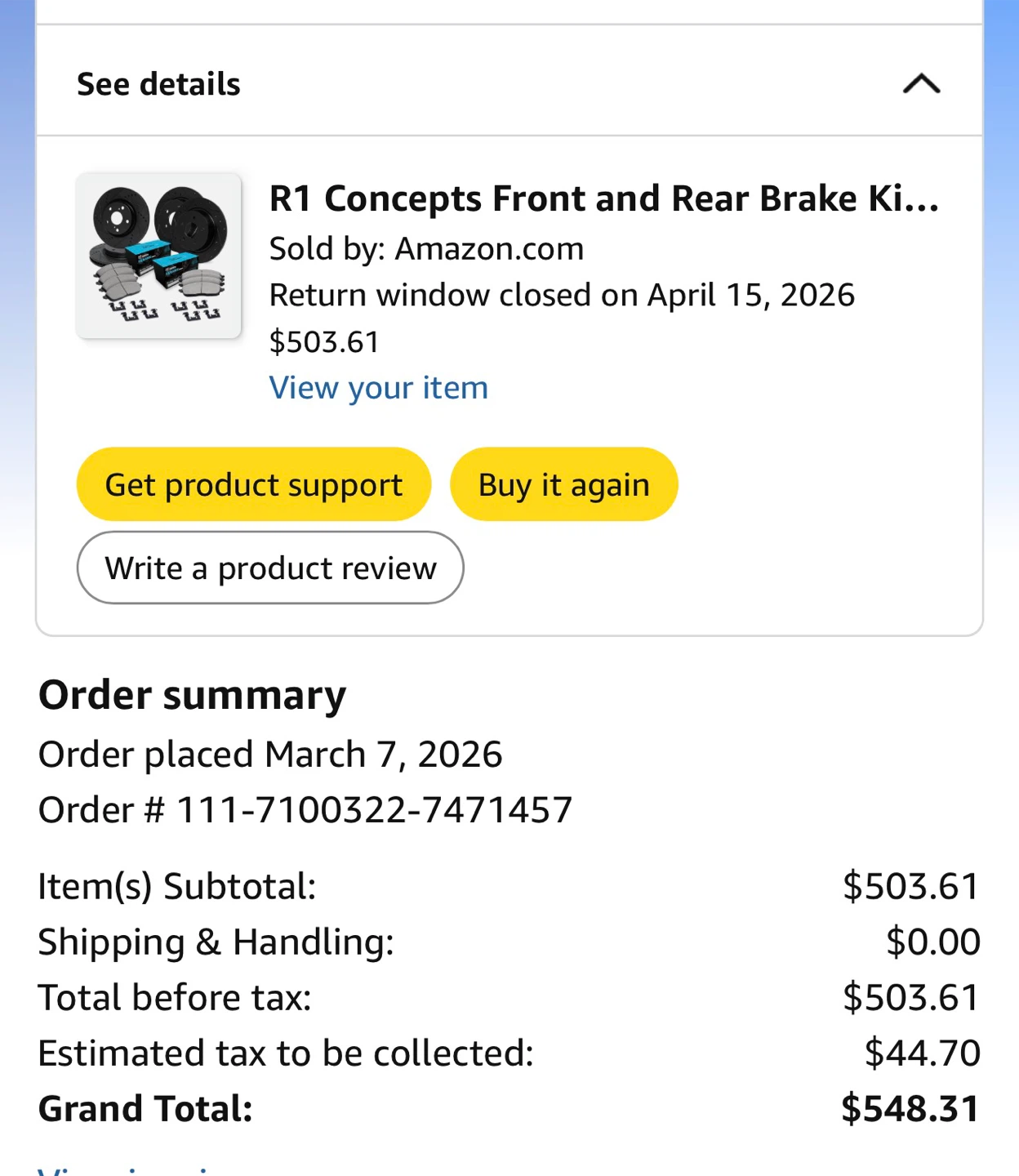 R1 Concepts Front and Rear Brake Kit for 2014-2016 Acura MDX - photo 5