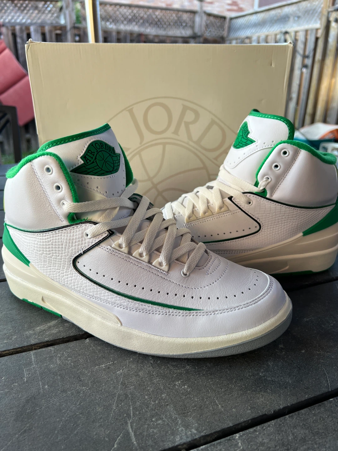 Air Jordan 2 Retro White Green