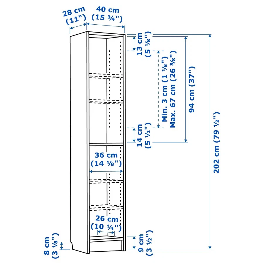 2X ikea billy bookcase - photo 3