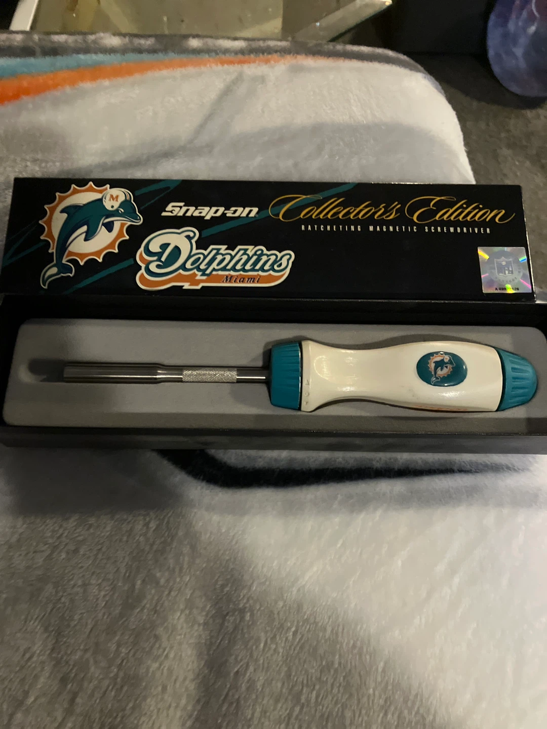 Snap-on Miami Dolphins Ratcheting Magnetic Screwdriver