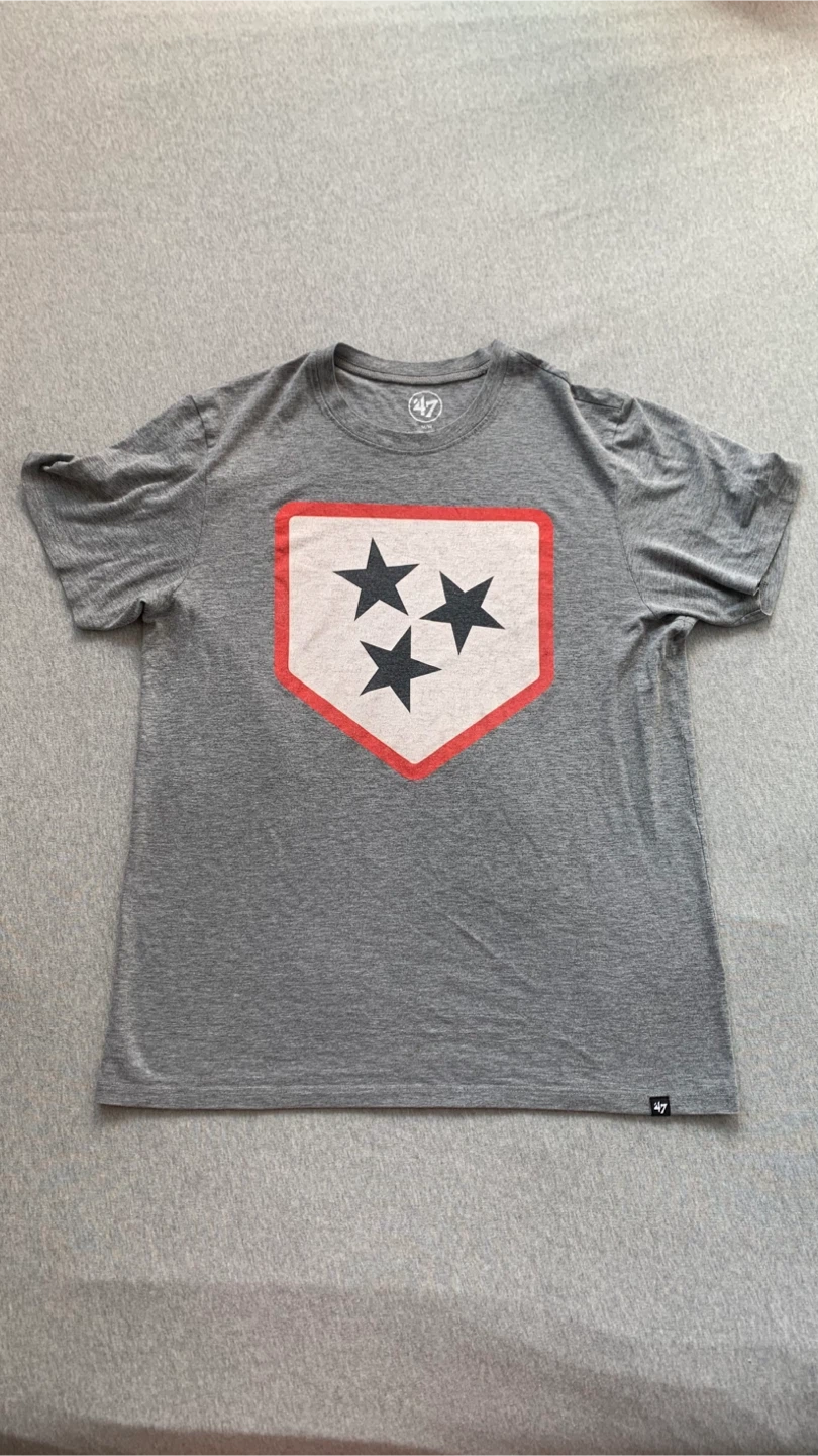 ‘47 Brand Grey Baseball T-Shirt - Size Medium