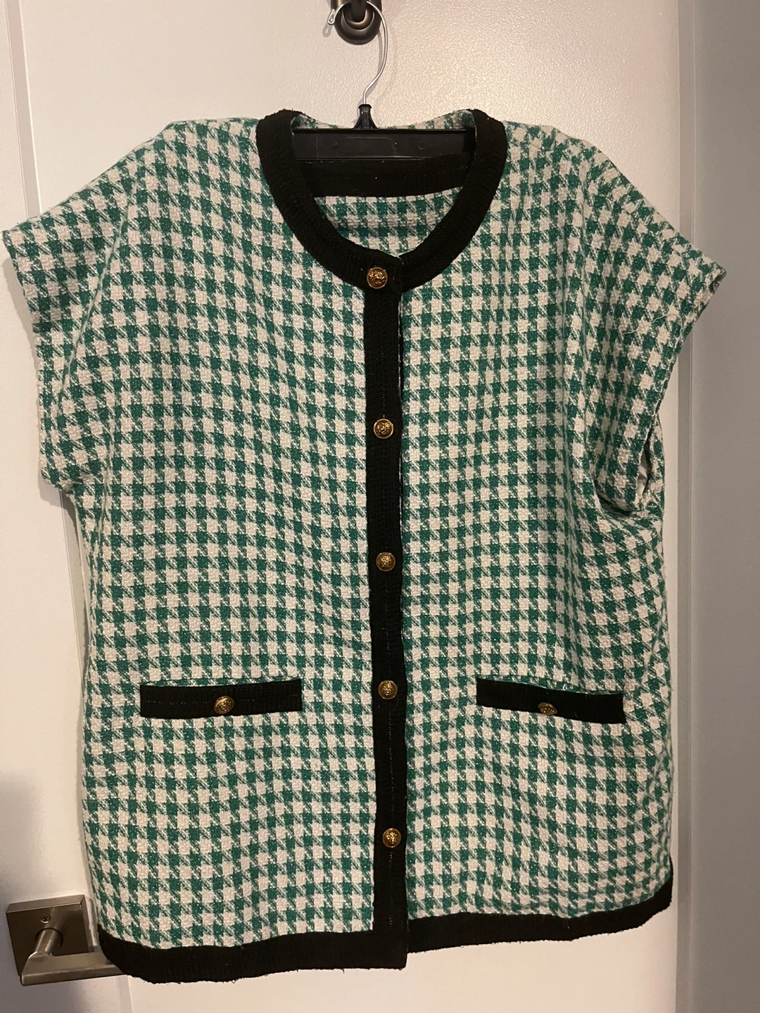Cider Houndstooth Mini Skirt and vest Set - photo 5