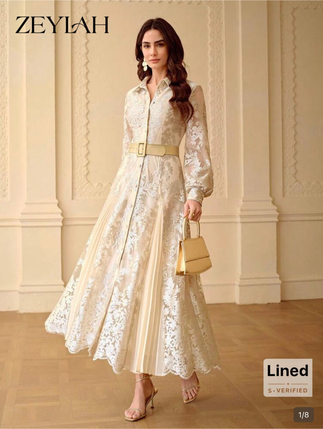 ZEYLAH Lace Maxi Dress