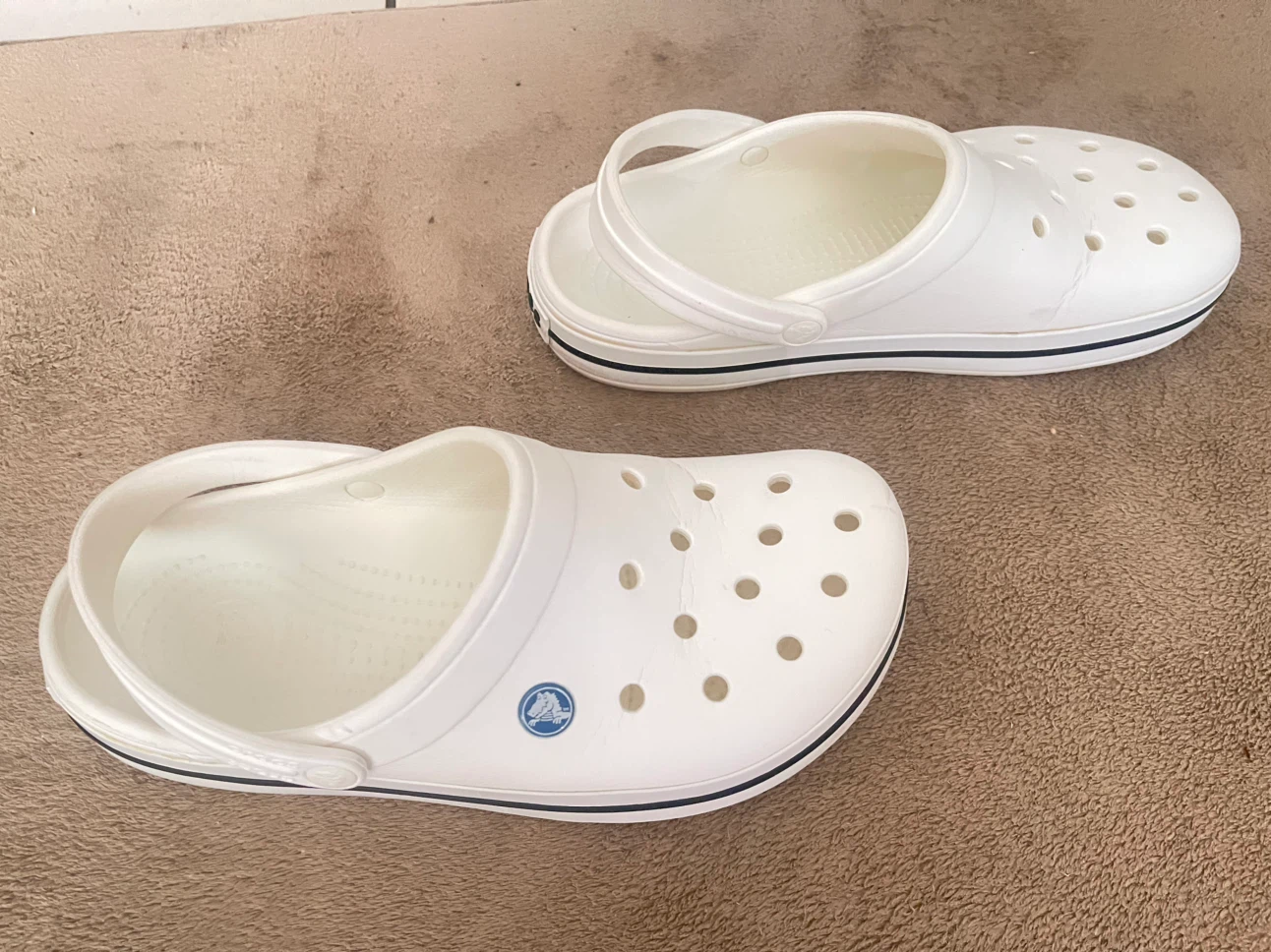 White Crocs Clogs  Men’s - photo 3