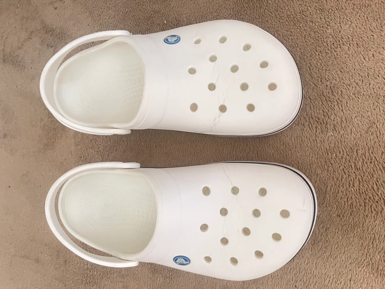 White Crocs Clogs  Men’s - photo 4