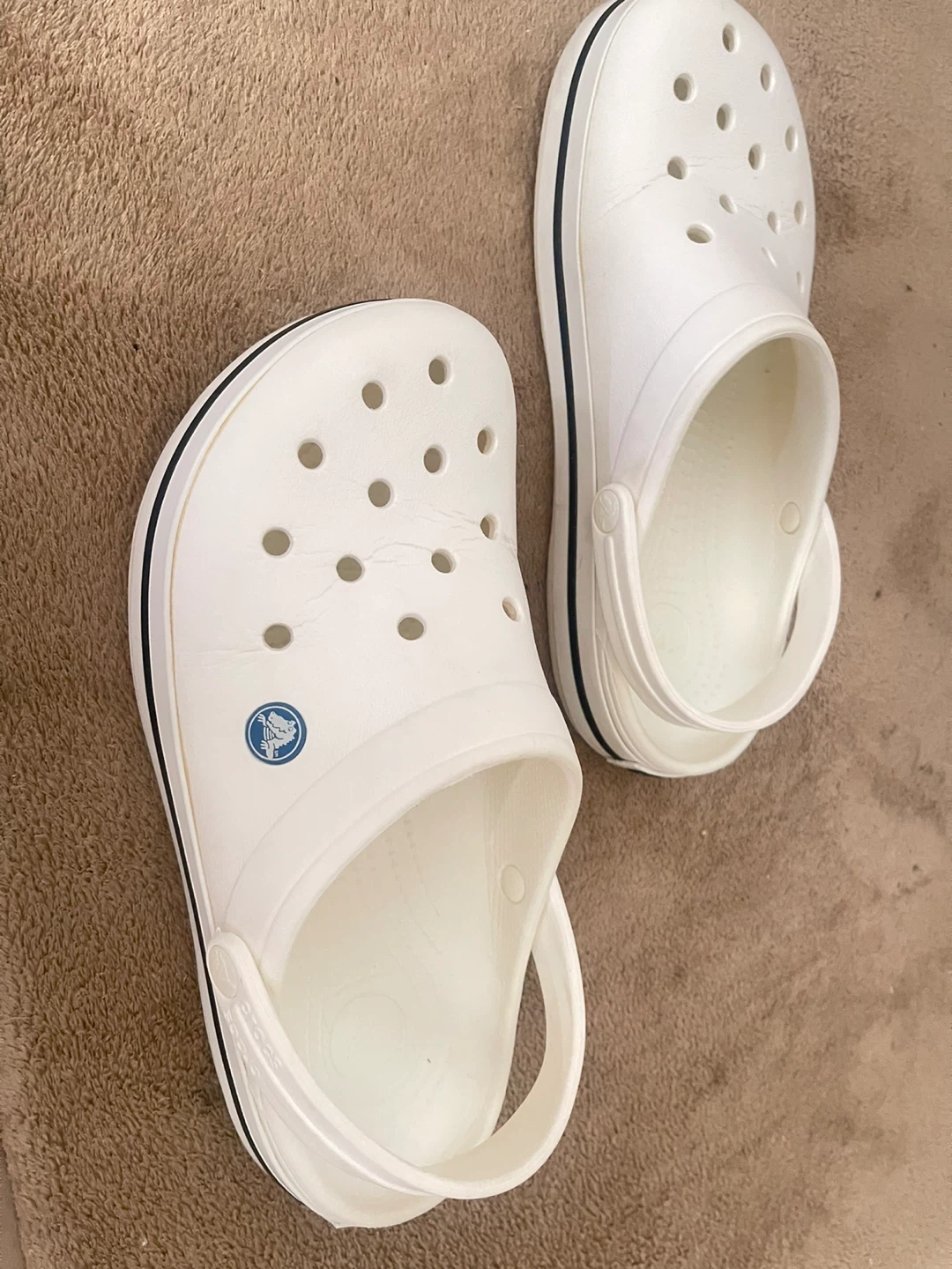 White Crocs Clogs  Men’s - photo 5