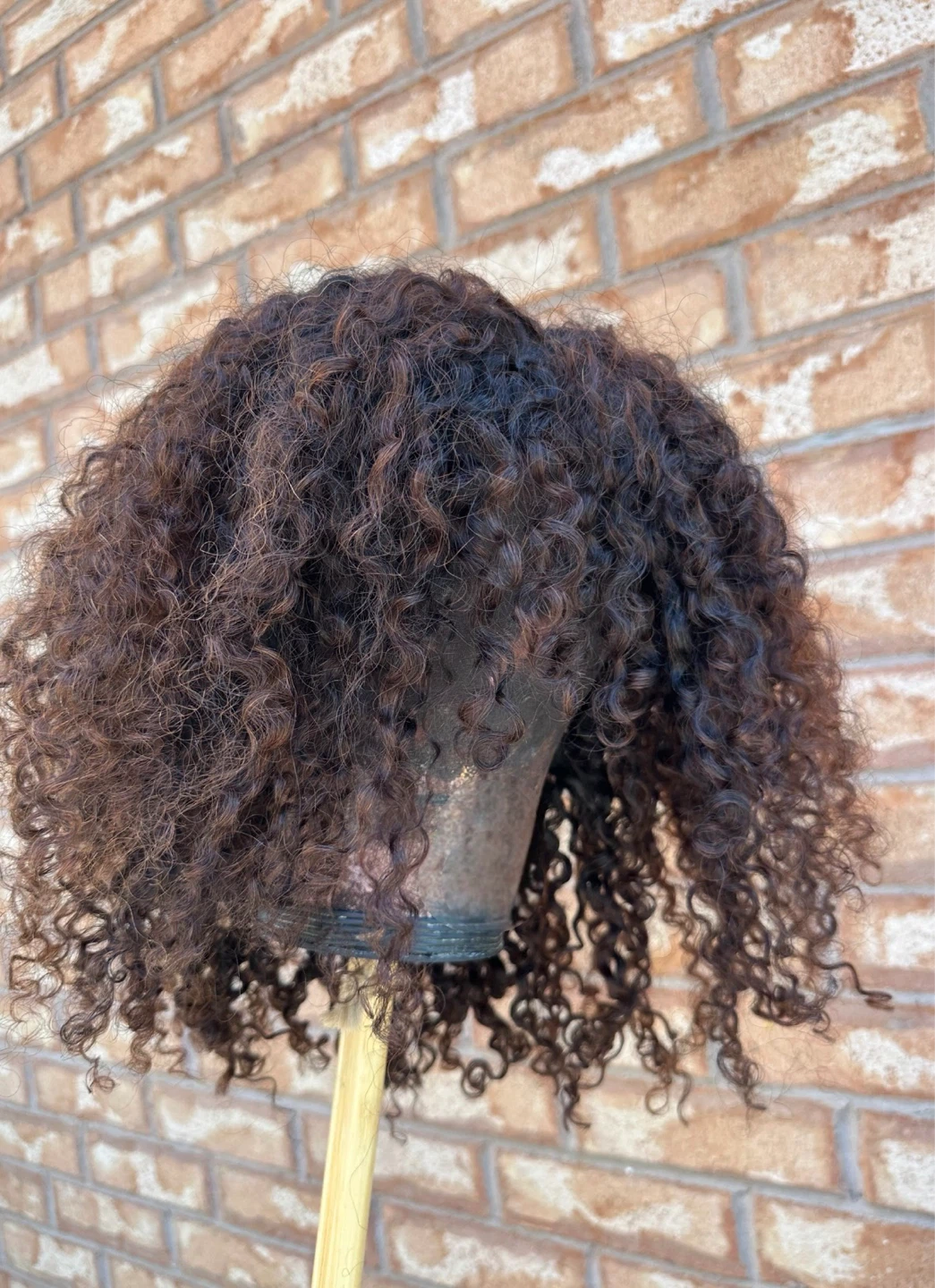 Human hair flip over wig