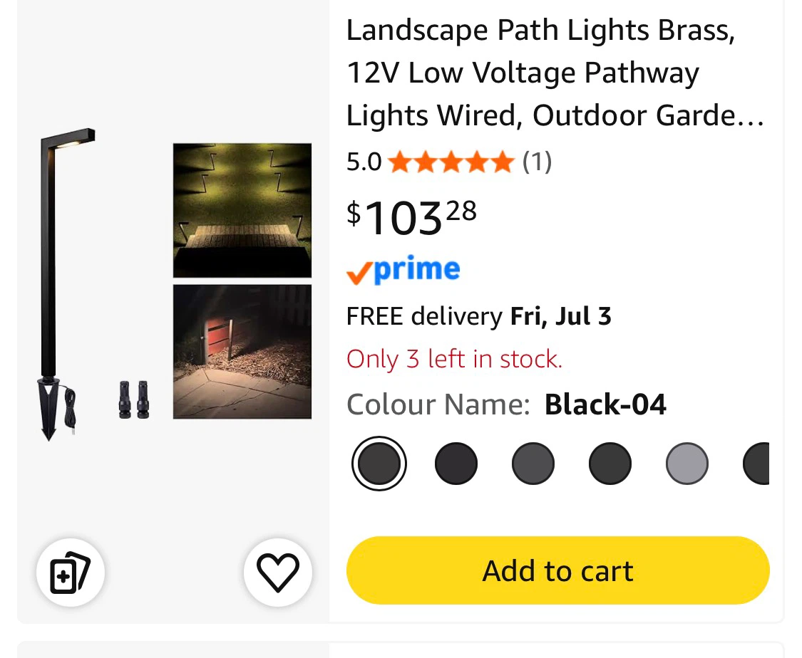 Black-04 Landscape Path Light - photo 3