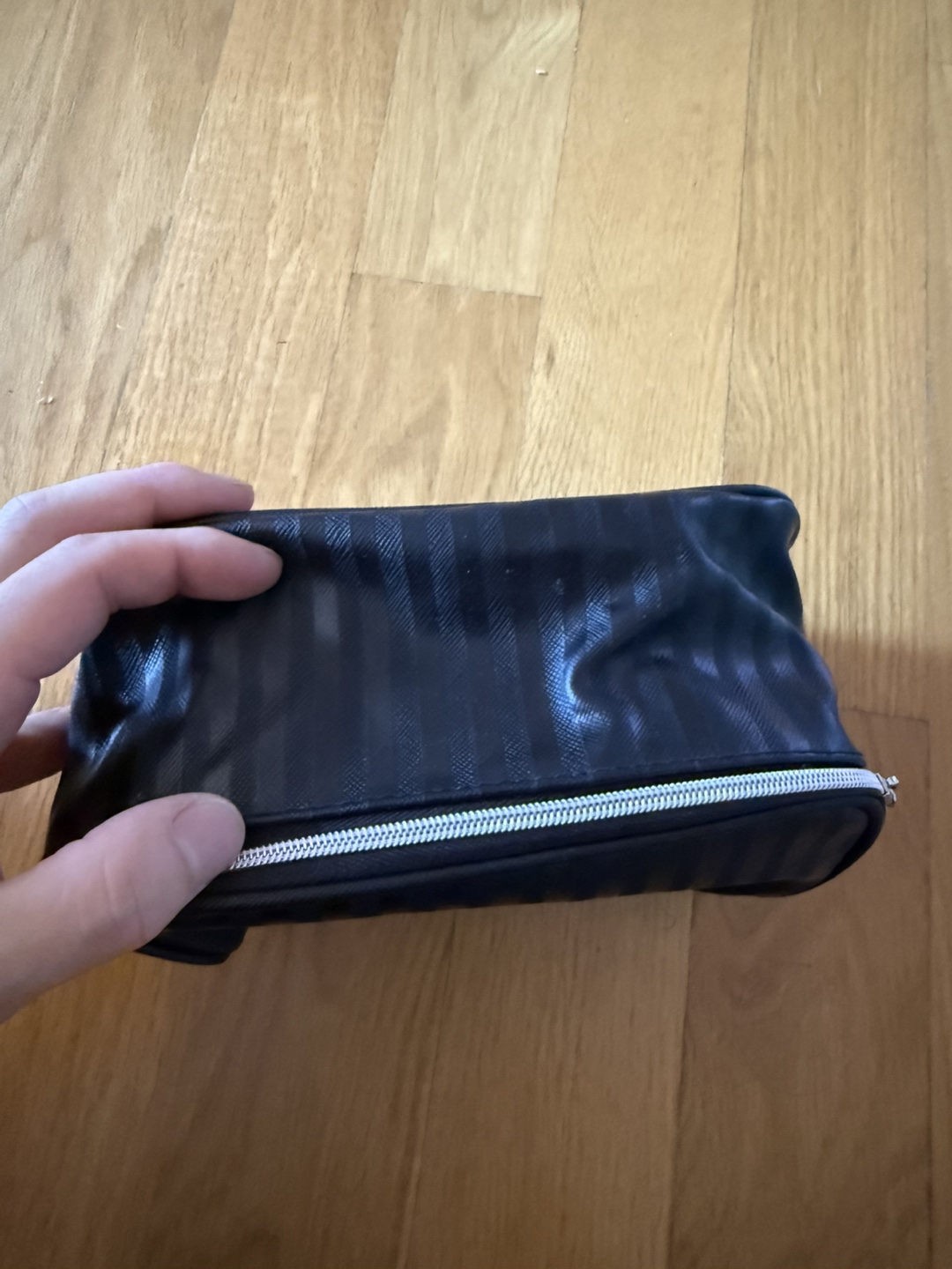 Lancôme Black Striped Makeup Bag - photo 2