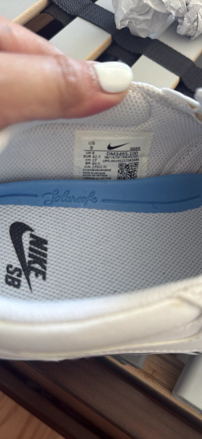 Nike SB White Slip-On Shoes - photo 2