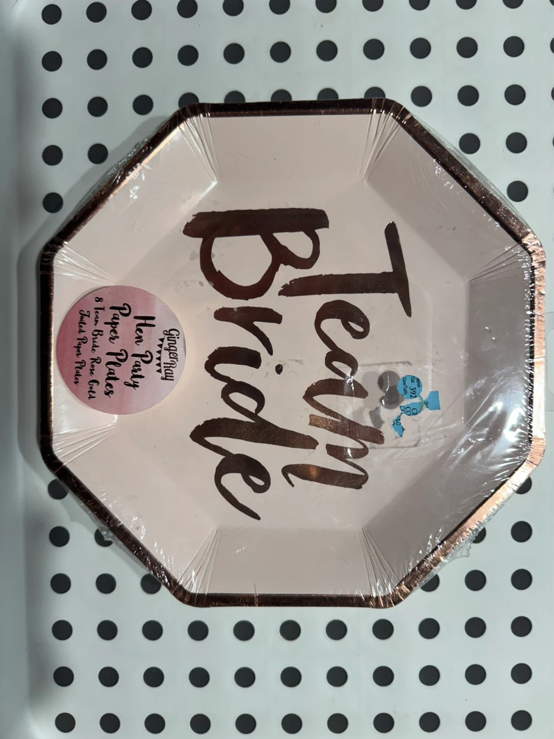 Team Bride Hen Party Paper Plates - Unopened