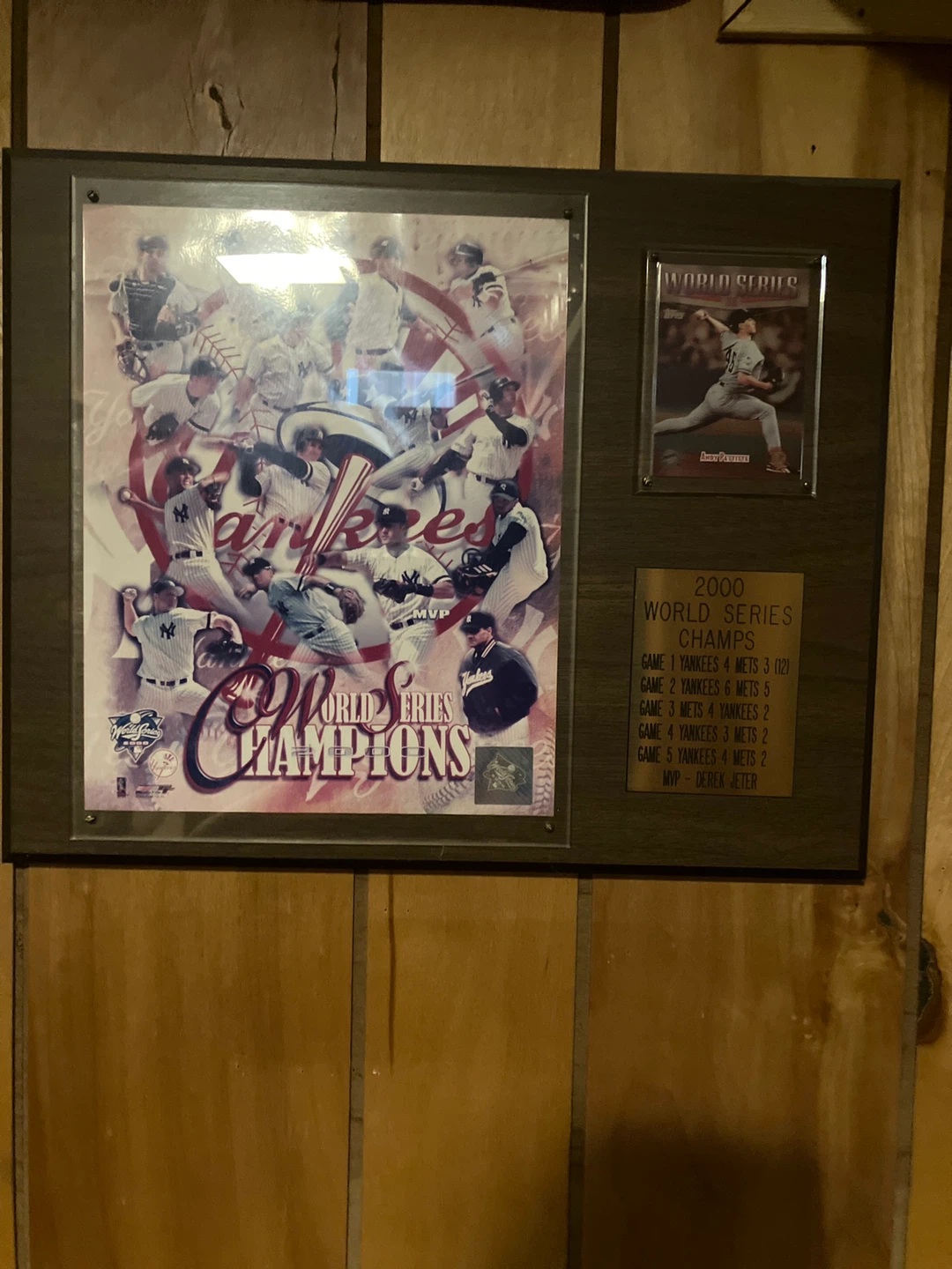 New York Yankees 2000 World Series Champions Framed Memorabilia