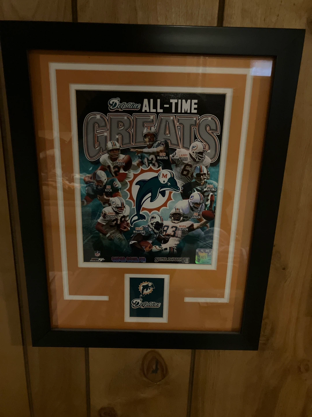 Miami Dolphins All-Time Greats Framed Collectible