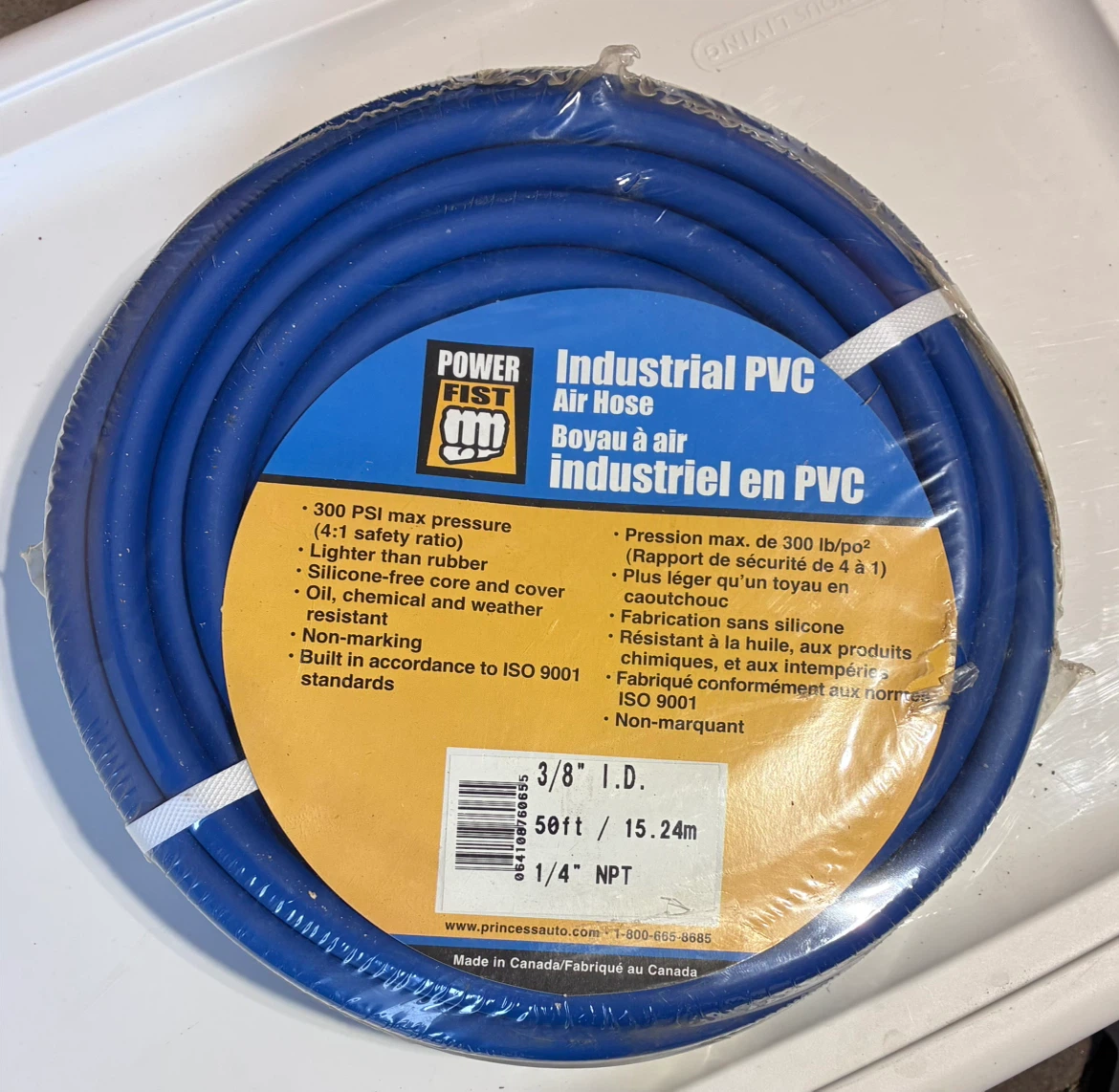 Power Fist Industrial PVC Air Hose 50ft
