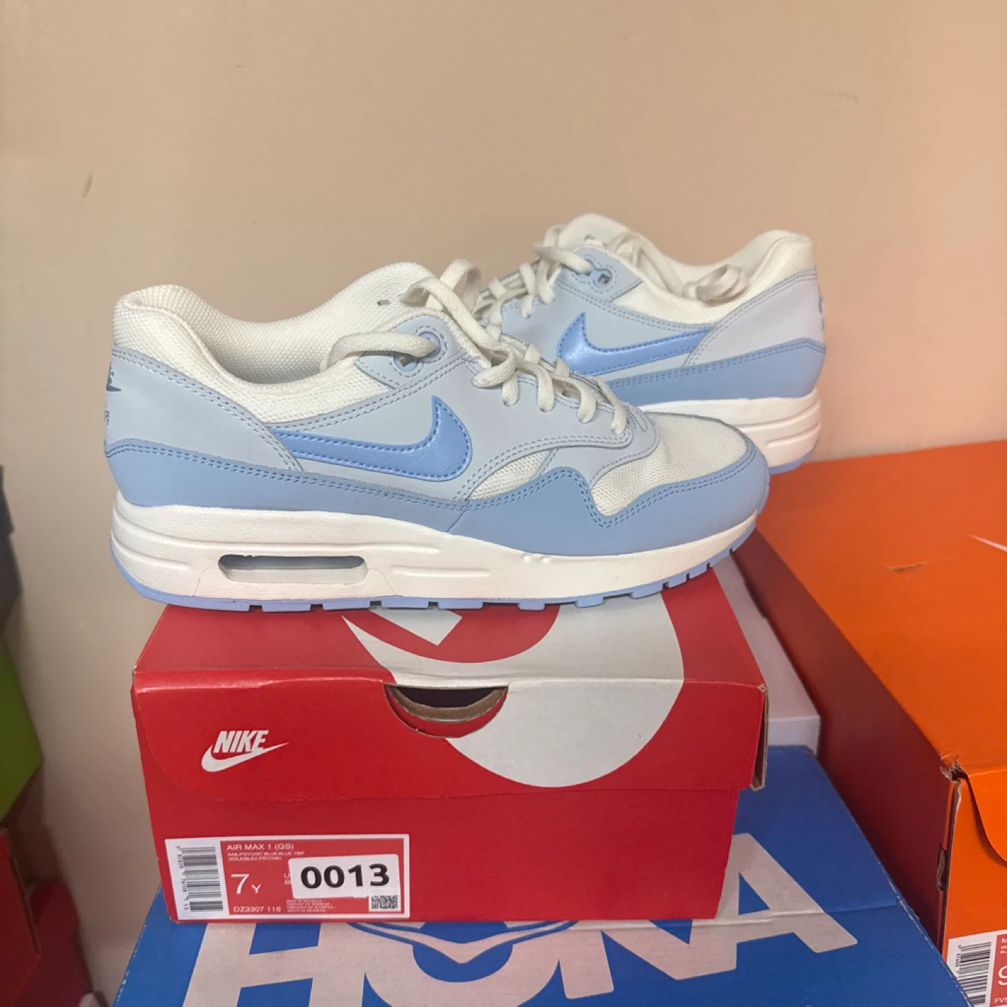 Nike Air Max 1 (GS) Shoes - Size 7Y - photo 2
