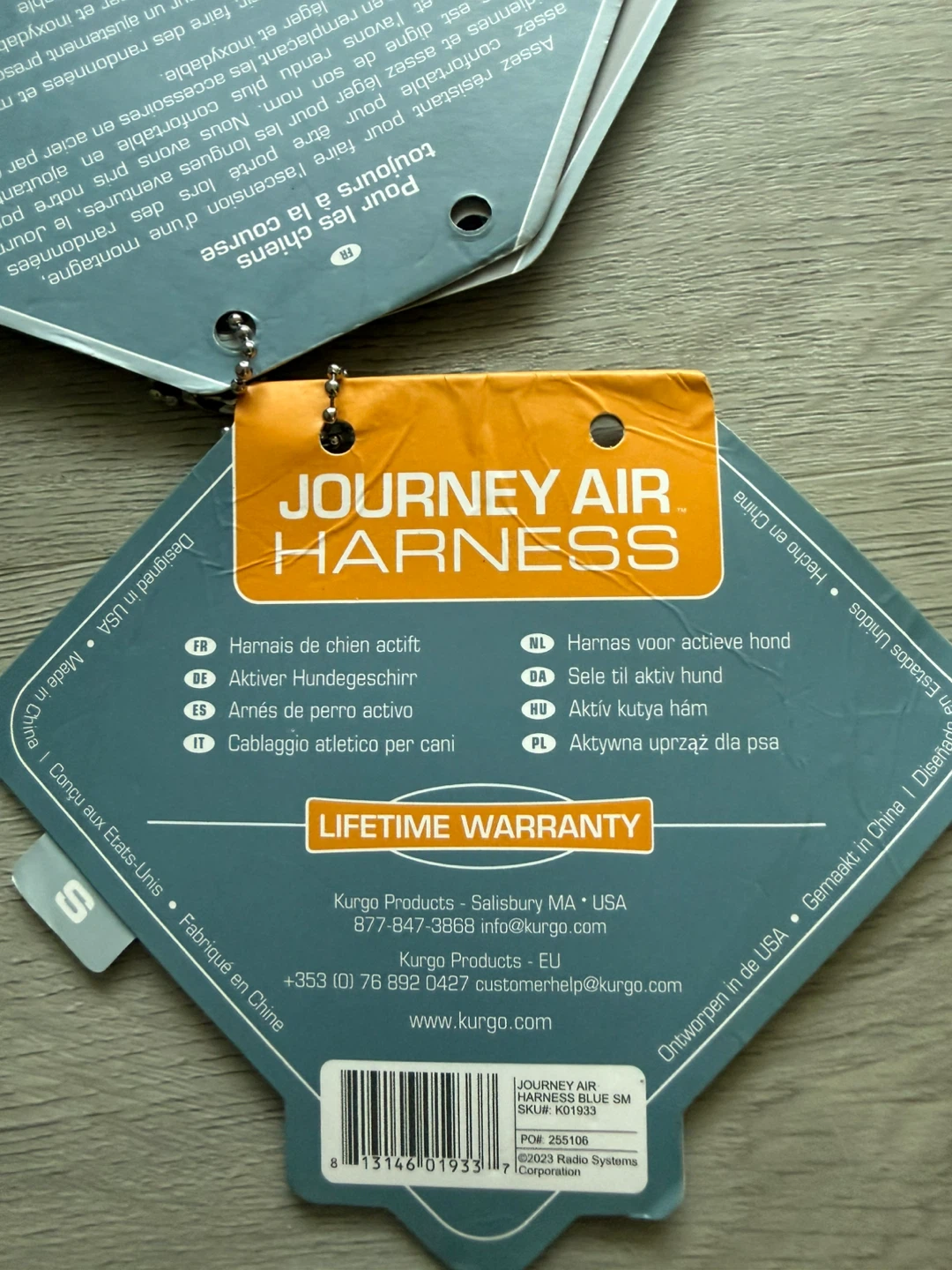 Kurgo Journey Air Harness - Blue S - photo 2