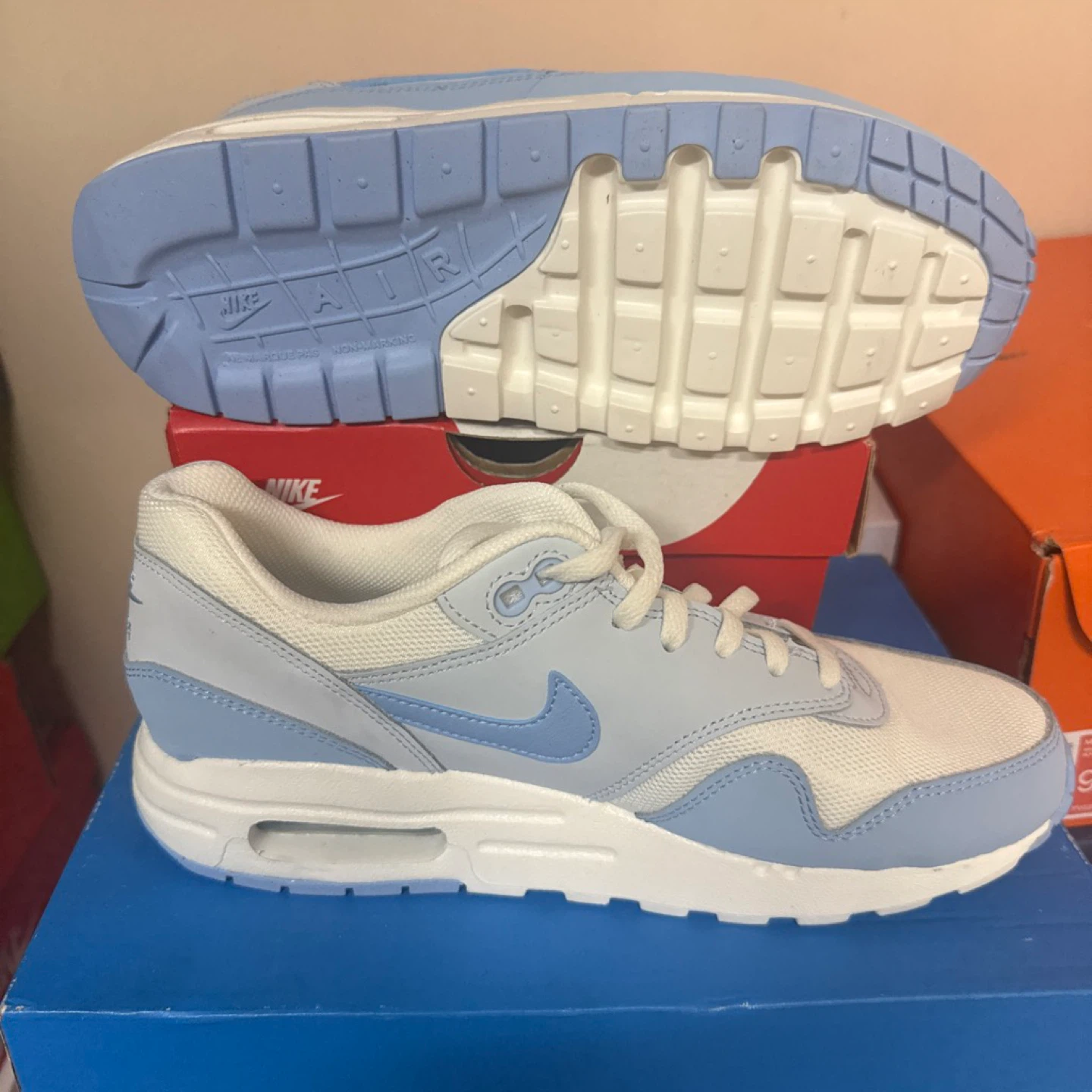 Nike Air Max 1 (GS) Shoes - Size 7Y - photo 5