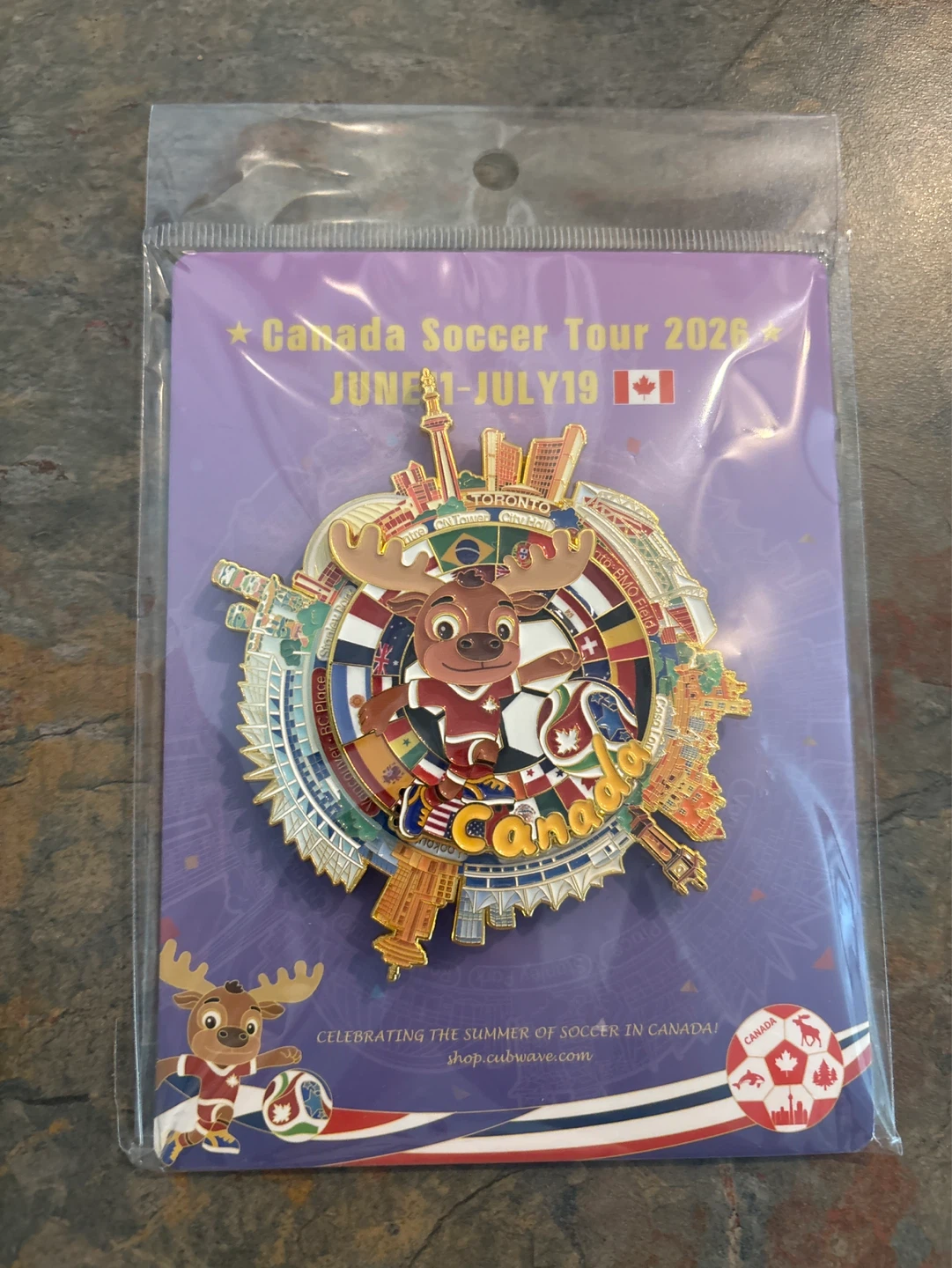 Canada FIFA Soccer Tour 2026 Commemorative spin magnet