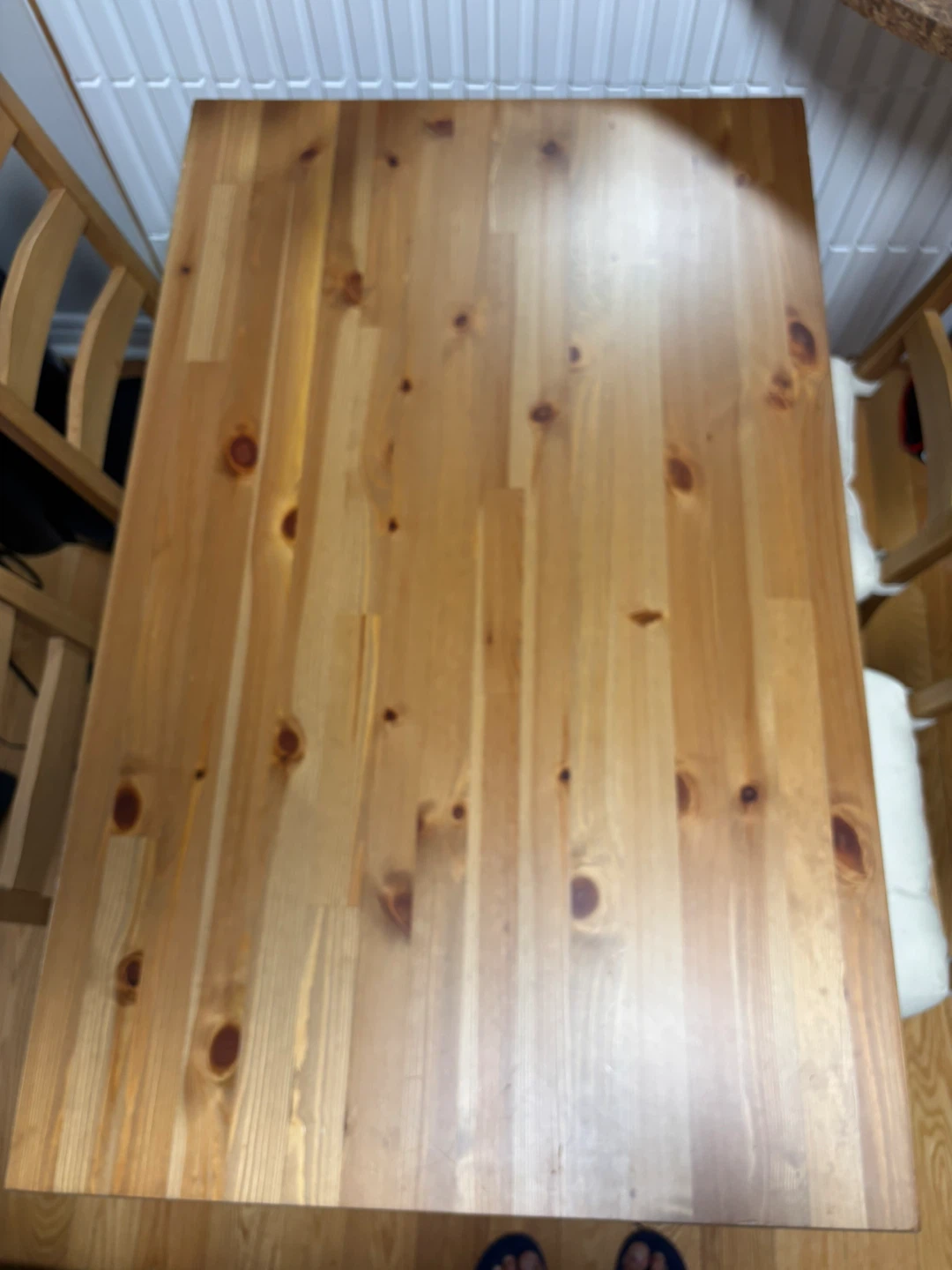 IKEA Wooden Dining Table Set with 4 Chairs - photo 5