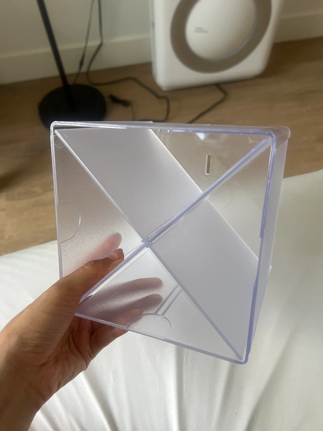 Clear Desk Storage Organizer Cube
